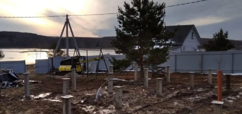 Фундамент на забивных ЖБ сваях