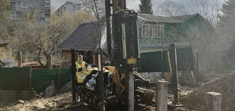 Фундамент на забивных ЖБ сваях