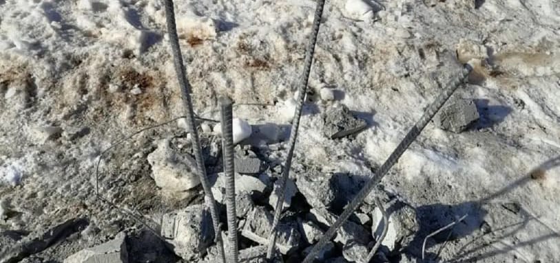 Фундамент на забивных ЖБ сваях