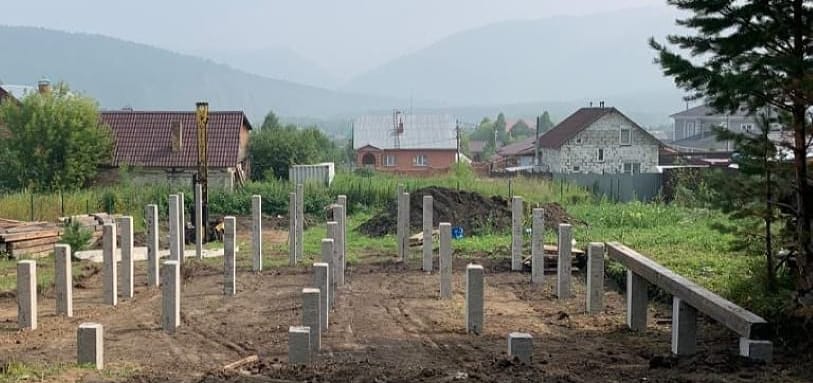 Фундамент на забивных ЖБ сваях