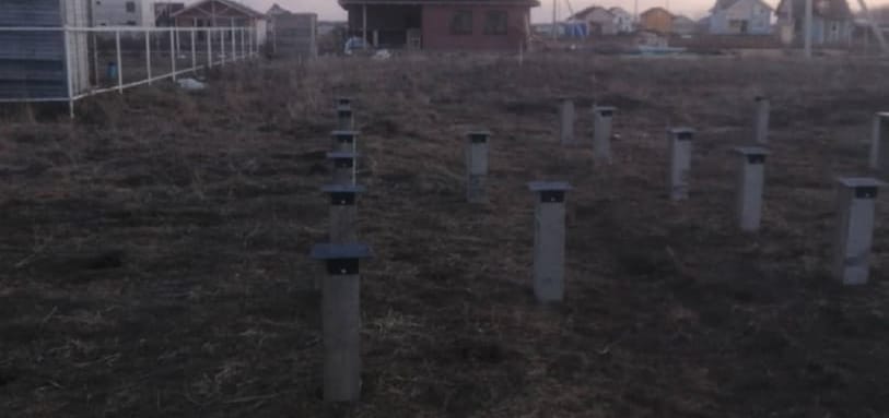Фундамент на забивных ЖБ сваях